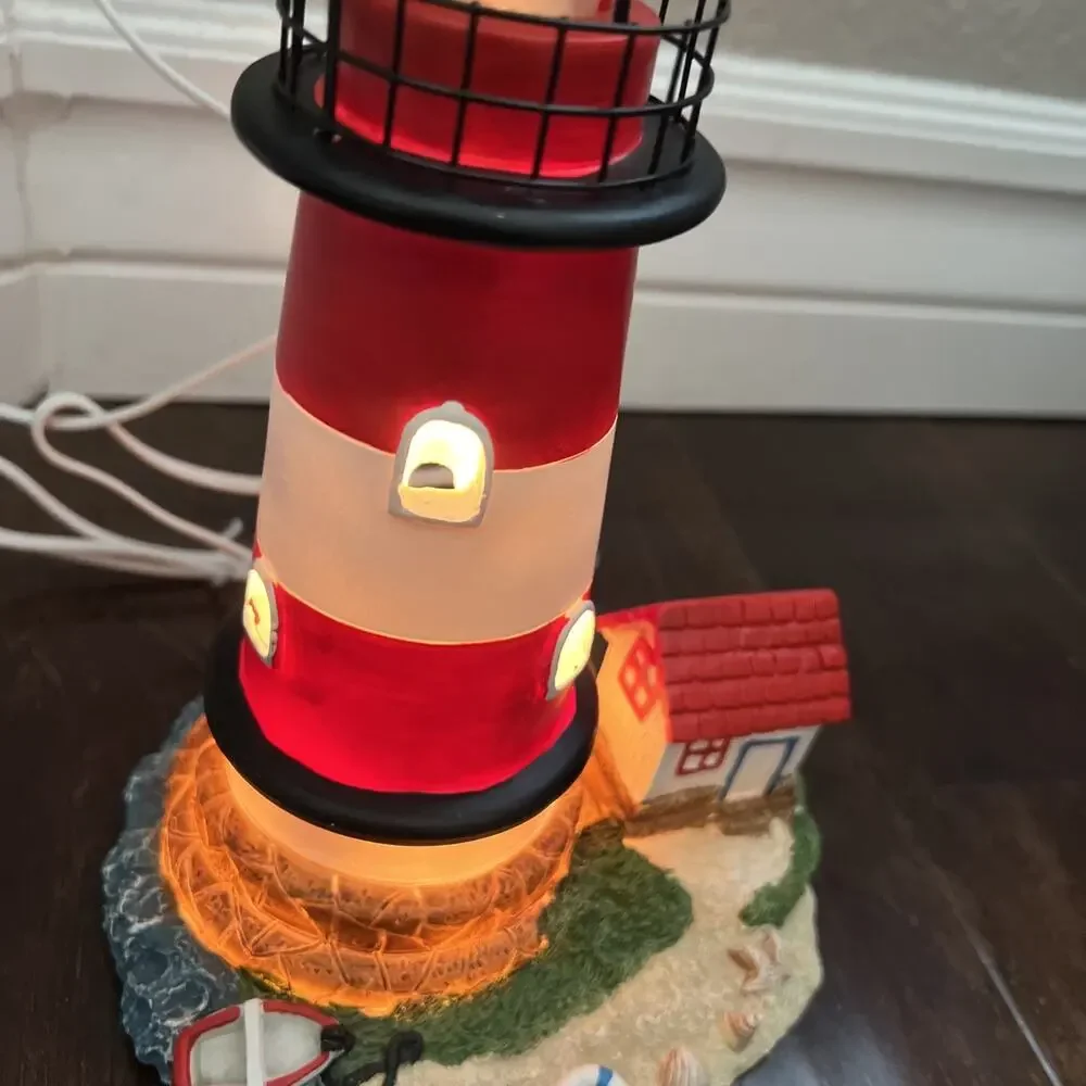 vintage Cracker Barrel Lighthouse Accent Light RARE EUC Works Model HX-17